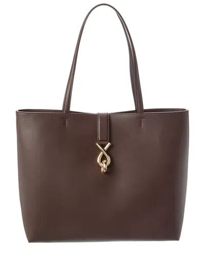 Furla Mianova Leather Tote In Brown