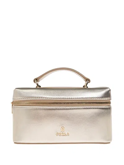 Furla Micro Camelia Tote Bag In Gold