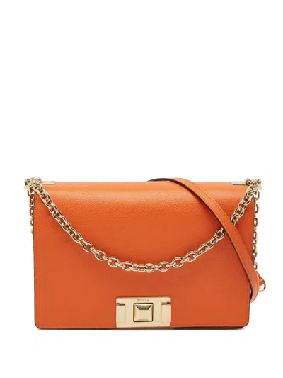 Pre-owned Furla Mimi Crossbody Bag In Orange