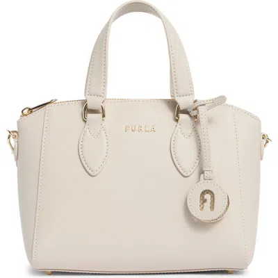 Furla Minerva Mini Satchel Tote Bag In Gray