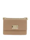 Furla 1927 Mini Rectangular Shoulder Bag Chain In Burgundy
