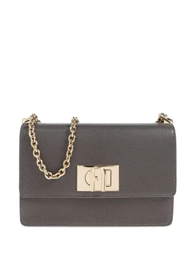 Furla Mini 1927 Chain-strap Cross Body Bag In Gray
