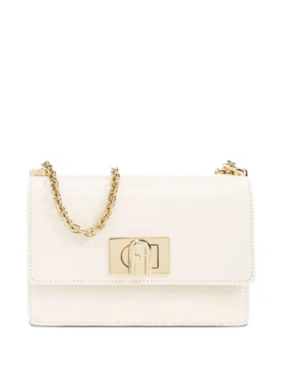 Furla Mini 1927 Chain-strap Flap Shoulder Bag In White