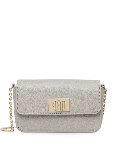 Furla Mini 1927 Crossbody Bag In Gray