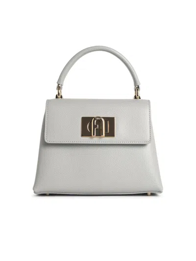Furla Mini '1927' Crystal Lear Handbag In Gray
