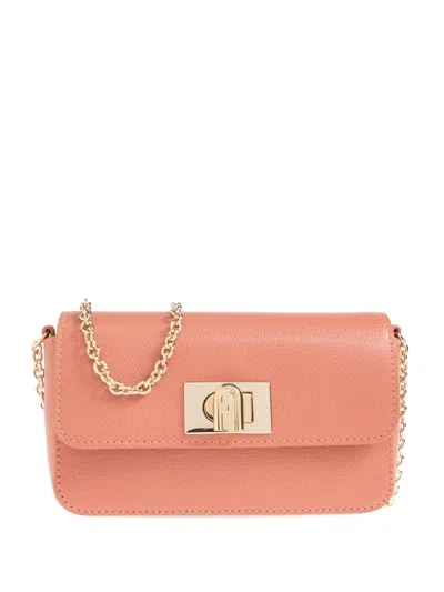 Furla Mini 1927 Leather Crossbody Bag In Orange