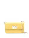 Furla Mini 1927 Leather Shoulder Bag In Yellow