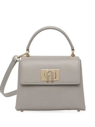 Furla Mini 1927 Tote Bag In Gray
