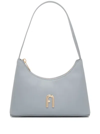 Furla Mini Azalea Curved Shoulder Bag In Blue