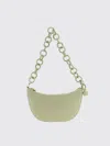 Furla Mini Half-moon Leather Shoulder Bag In Green