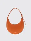 Furla Smooth Crescent Shoulder Bag With Zippered Closure In Red