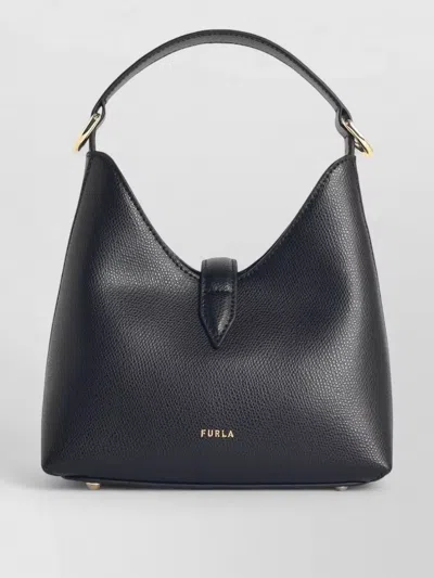 Furla Mini Bag Hobo Iride In Leather In Black