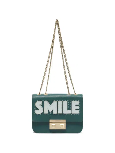 Pre-owned Furla Mini Bella Shoulder Bag In Green