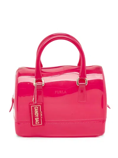 Pre-owned Furla Mini Candy Satchel Bag In Pink