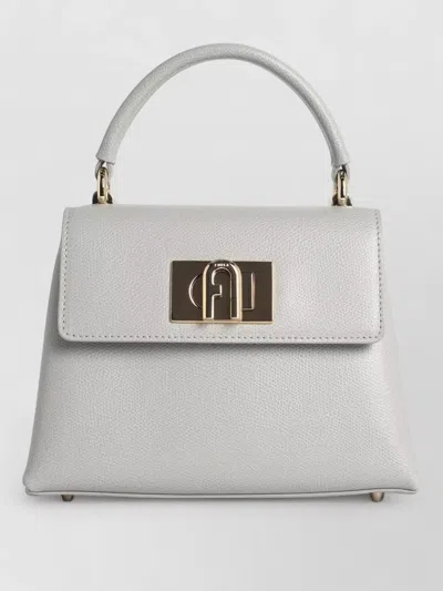Furla Mini Crystal Leather Handbag 1927 In White