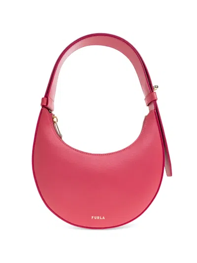 Furla Mini Delizia Leather Tote Bag In Pink