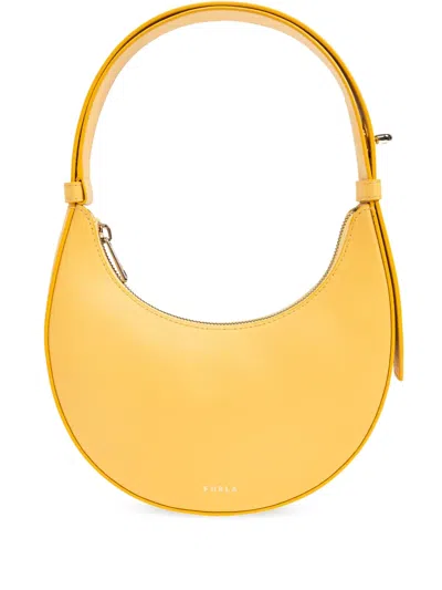 Furla Mini Delizia Tote Bag In Yellow