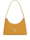 Furla Mini Diamante Logo-detail Shoulder Bag In Yellow