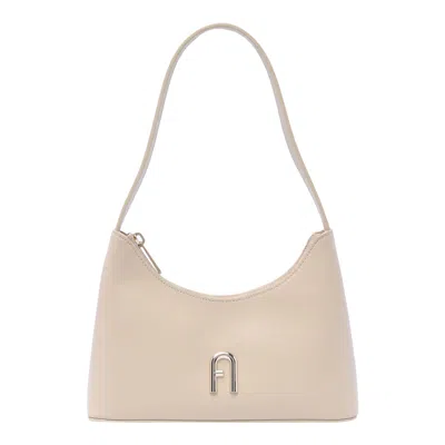 Furla Mini Diamante Shoulder Bag In Natural