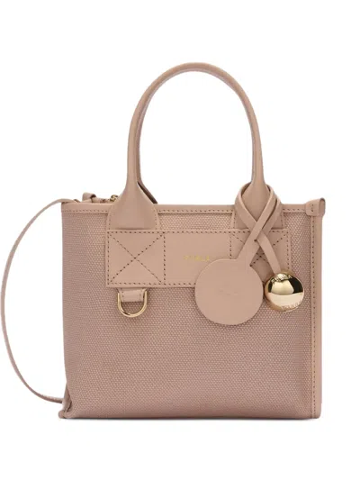 Furla Mini Divide It Tote Bag In Pink
