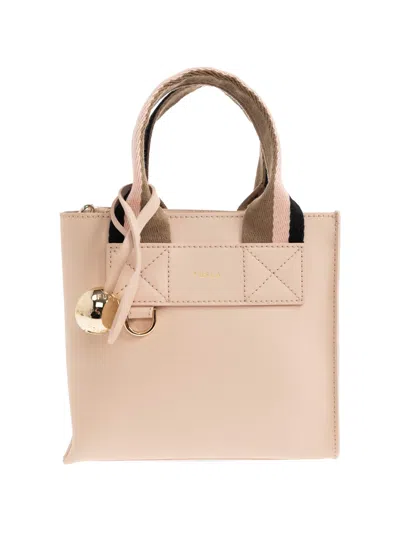 Furla Mini Divide Tote Bag In Pink