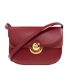 Furla Small Sfera Curved-flap Cross Body Bag In Red