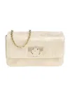 Furla Metallic-finish Shoulder Bag In Nude