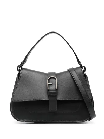 FURLA MINI FLOW LEATHER SHOULDER BAG