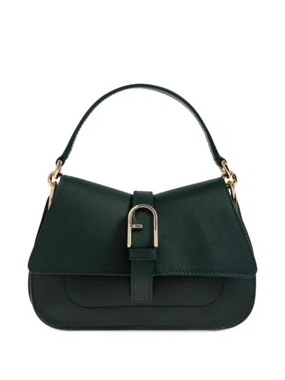 Furla Mini Flow Tote Bag In Green
