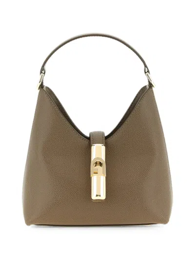 Furla Iride Mini Shoulder Bag Adjustable Strap In Brown