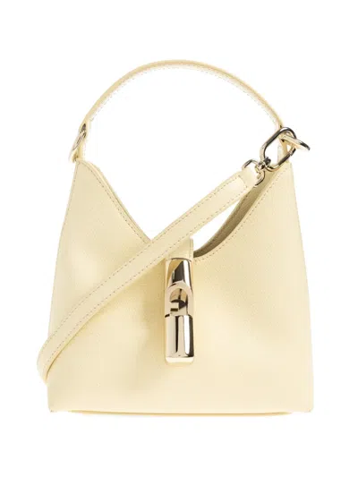 Furla Mini Iride Leather Mini Bag In Neutral