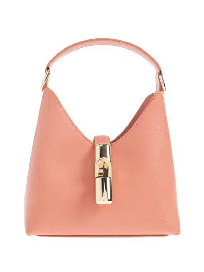 Furla Mini Iride Leather Tote Bag In Pink