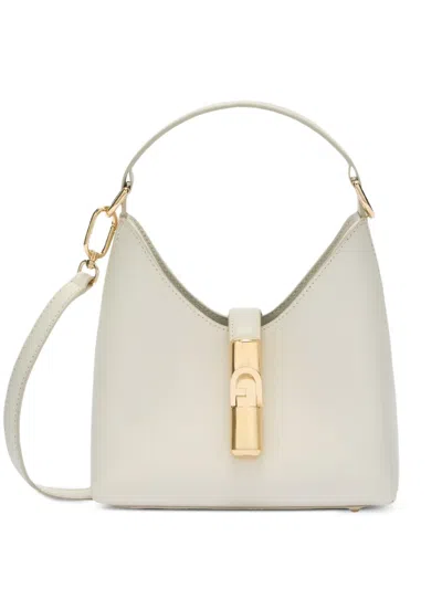 Iride Borsa Mini M Panna Bianco Pelle Stampata Donna In White from Furla