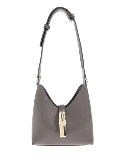 Furla Mini Iride Shoulder Bag In Gray