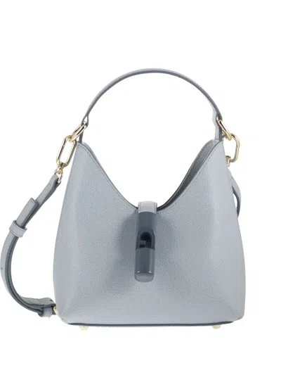 Furla Mini Iride Tote Bag In Blue
