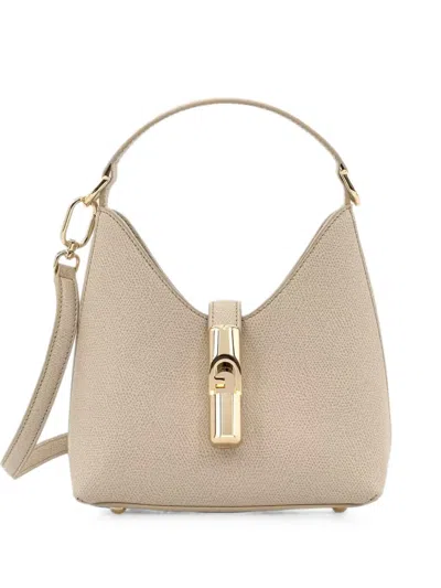 Furla Mini Iride Tote Bag In Brown