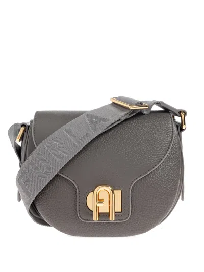 Furla Mini Lotus Crossbody Bag In Gray