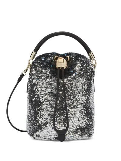 Furla Mini Mionido Cross Body Bag In Silber