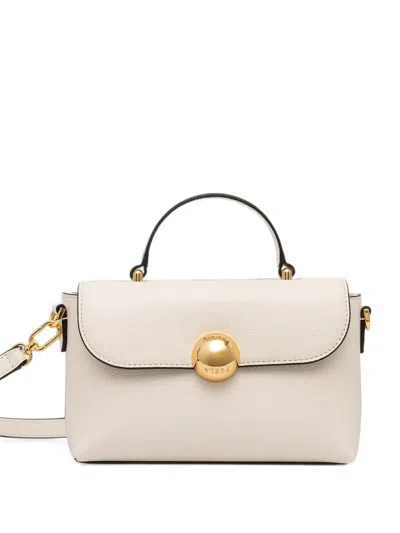 Furla Mini Moonlight Leather Tote Bag In Neutral