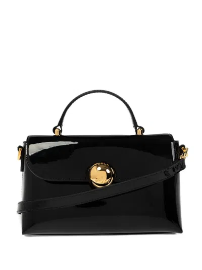 Furla Mini Moonlight Tote Bag In Black