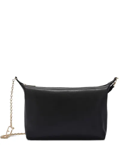 Furla Mini Nuvola Chain-strap Leather Shoulder Bag In Black