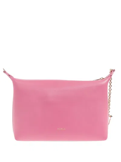 Furla Mini Nuvola Chain-strap Tote Bag In Pink