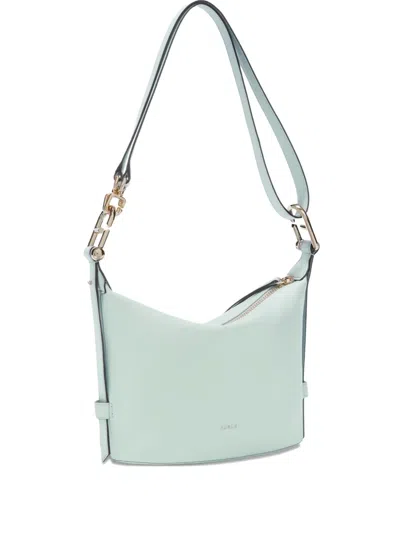 Furla Mini Nuvola Grained Tote Bag In Blue