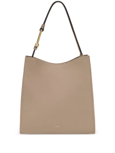 Furla Mini Nuvola Shoulder Bag In Neutrals