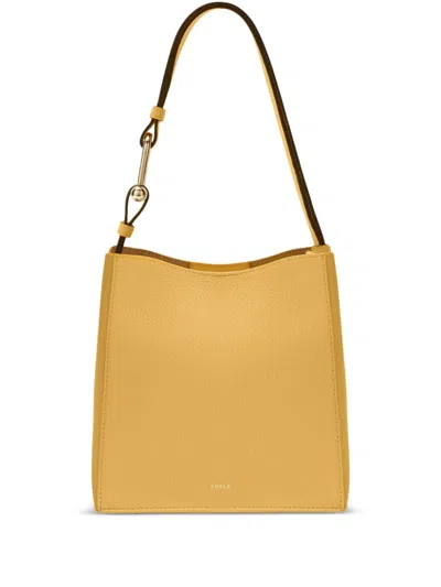 Furla Mini Nuvola Shoulder Bag In Yellow