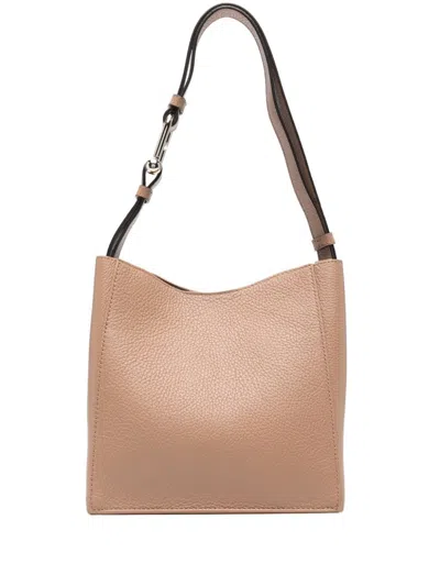 Furla Mini Nuvola Tote Bag In Brown