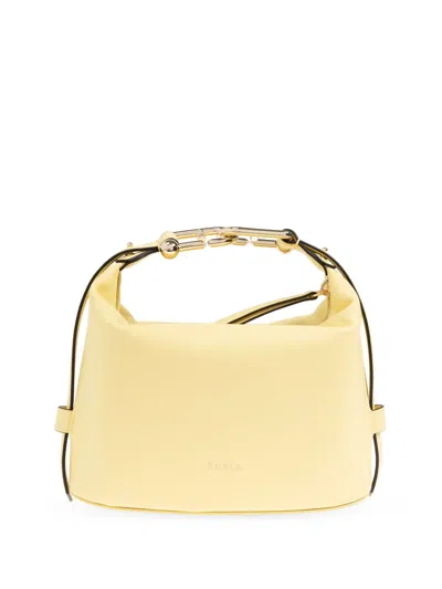Furla Mini Nuvola Tote Bag In Gelb