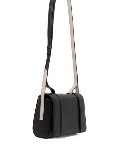 Furla Mini Riva S Leather Flap Crossbody Bag In Black