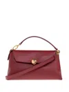 Furla Mini Sfera Burgundy Tote Bag In Red