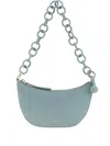 Furla Mini Sfera Half-moon Shoulder Bag In Blue